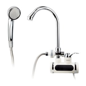 Кран-водонагреватель проточный Aquatica JZ-7C141W 3 кВт для ванны гусак ухо настенный фото