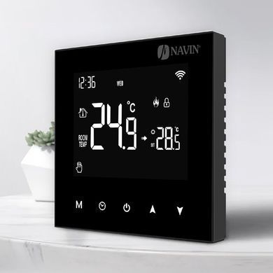 Терморегулятор NAVIN WT100 B-3А Wi-Fi, чорний