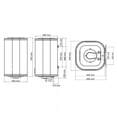 Бойлер Arti WH Cube 100L/1