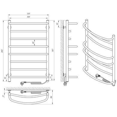 Рушникосушка Laris Євромікс П8 500х800 S3 (73207683)