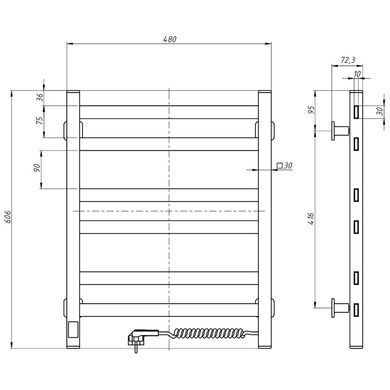 Рушникосушка Navin Авангард 480х600 Sensor (12-228153-4860)