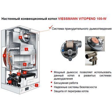 Газовый котел Viessmann Vitopend 100-W 23 кВт