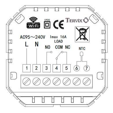 Термостат Tervix Pro Line WiFi Thermostat (114131)