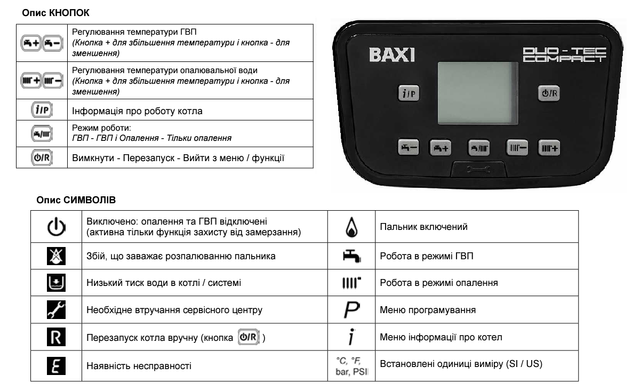 Фотографія Газовий котел Baxi DUO-TEC COMPACT 24 E конденсаційний
