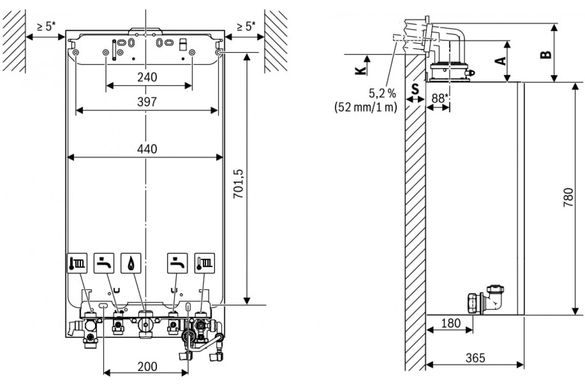 Фотографія Газовий котел Bosch Condens 5700i GC5700iW 30/30 C 23 (7736902843)