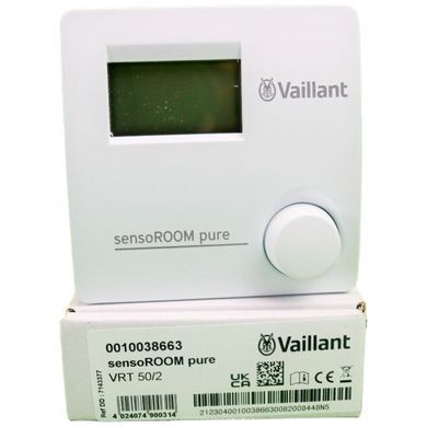 Комнатный терморегулятор Vaillant sensoROOM pure VRT 50/2 (0010041871)