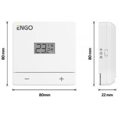 Дротовий добовий термостат Engo Controls EASY230W