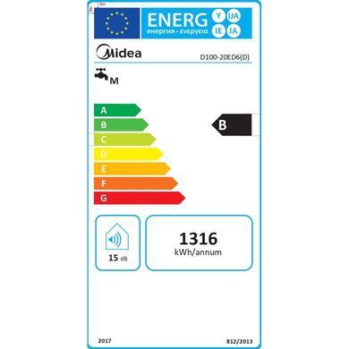 Бойлер Midea Prime Wi-Fi D100-20ED6 (D)