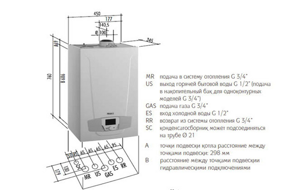 Фотографія Газовий котел Baxi LUNA PLATINUM 1.32 GA конденсаційний