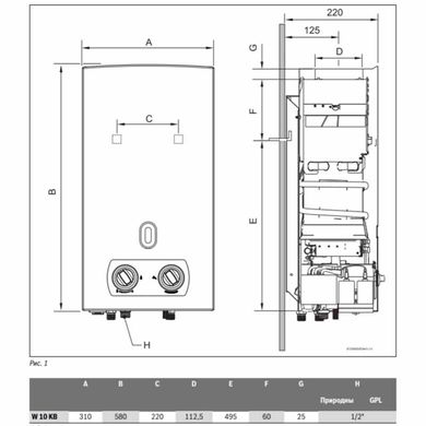 Газовая колонка Bosch Therm 2000 O W 10 KB (7736500992)