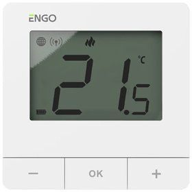 Інтернет-терморегулятор Engo Controls E25-BATW ZigBee 3.0, білий