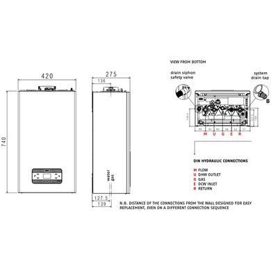 Газовый котел Riello Residence HM 30 IS (20205321)