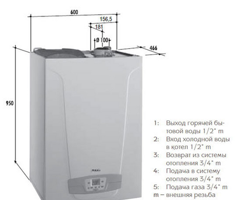 Газовый котел Baxi NUVOLA DUO-TEC 16 GA конденсационный фото