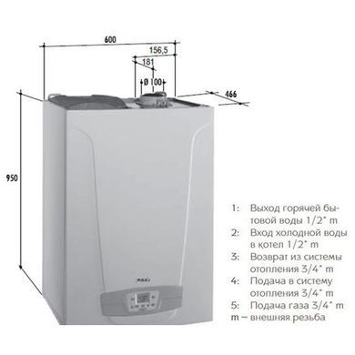 Газовый котел Baxi NUVOLA DUO-TEC 24 GA конденсационный
