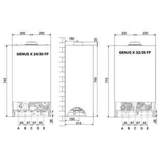 Газовый котел Ariston GENUS XC 30 FF NG