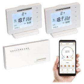 Беспроводной сенсорный многозонный Wi-Fi терморегулятор COMPUTHERM E800RF