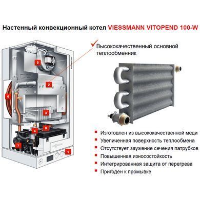 Газовий котел Viessmann Vitopend 100 34 кВт (двоконтурний)