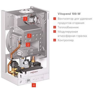 Газовий котел Viessmann Vitopend 100 34 кВт (двоконтурний)