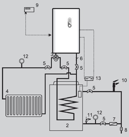 Схема подключения электрического котла Мора Топ EK 08 Electra Light
