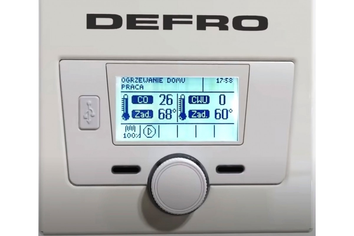 Цифровий дисплей електрокотла DEFRO DBE OPTIMA 24 кВт