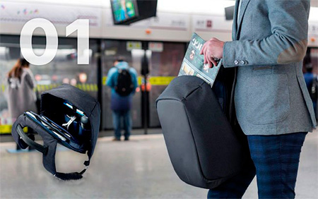 Защита от краж рюкзака Bobby Duffle Travelbag 