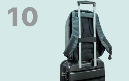 Рюкзак антивор XD Design Bobby Urban Lite Grey - Фиксатор для чемодана