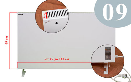Обогревателя Termoplaza STP900 Ватт (Термоплаза СТП900) – компактность