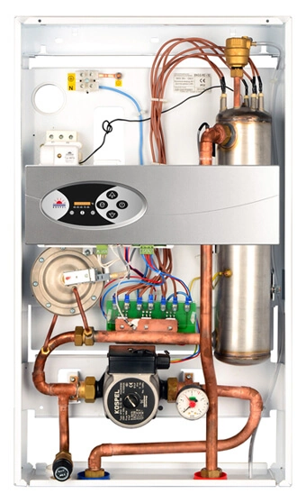 Внутренняя структура электрического котла Kospel EKCO.R2 4 кВт 220/380V