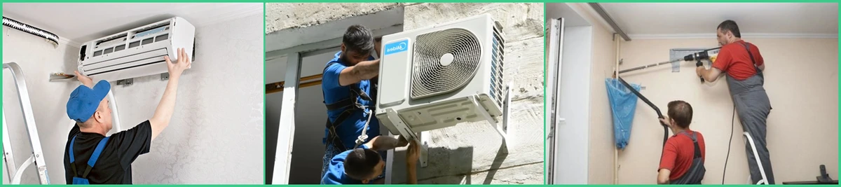 Установка кондиционеров производительностью 12000 BTU Teplorry