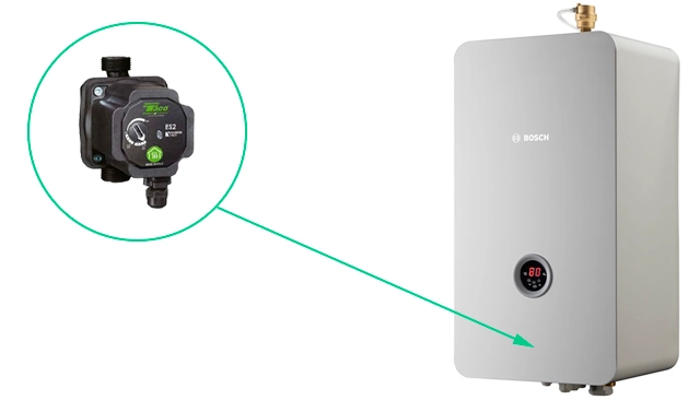 Новый энергоэффективный циркуляционный насос к электрокотлам Bosch Tronic Heаt 3500