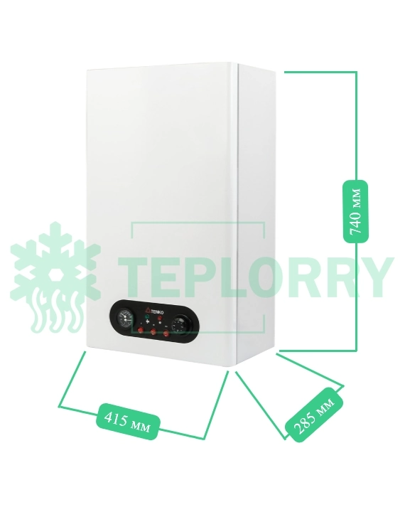 Розміри електрокотла Tenko Standart Plus 15 кВт 380В